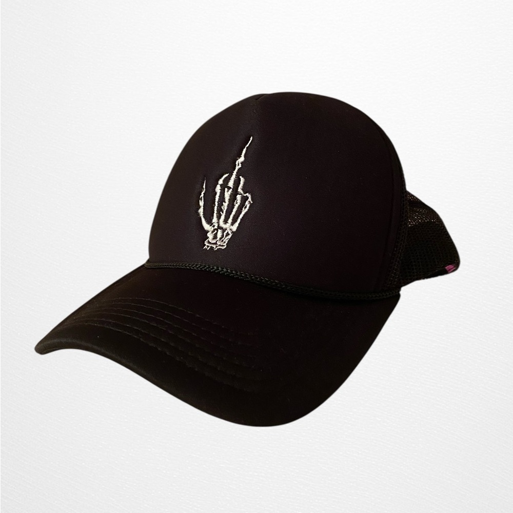 Creep Street Goth Skeleton Trucker Hat NWOT - Picture 2 of 3